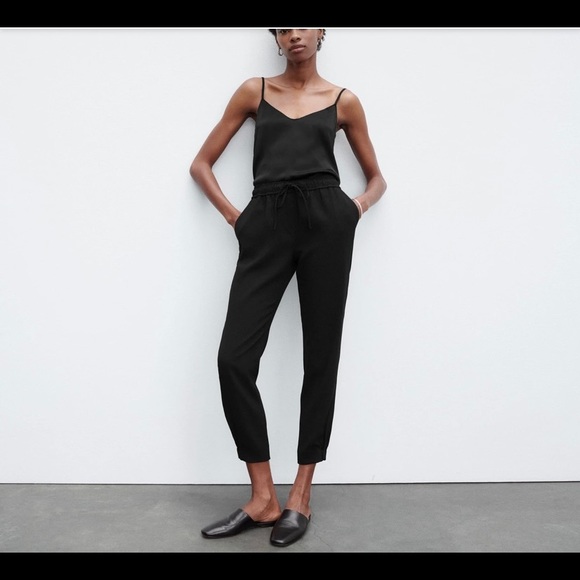 R LABEL Casual Pull on Gray Crepe Jogger medium - Picture 6 of 11